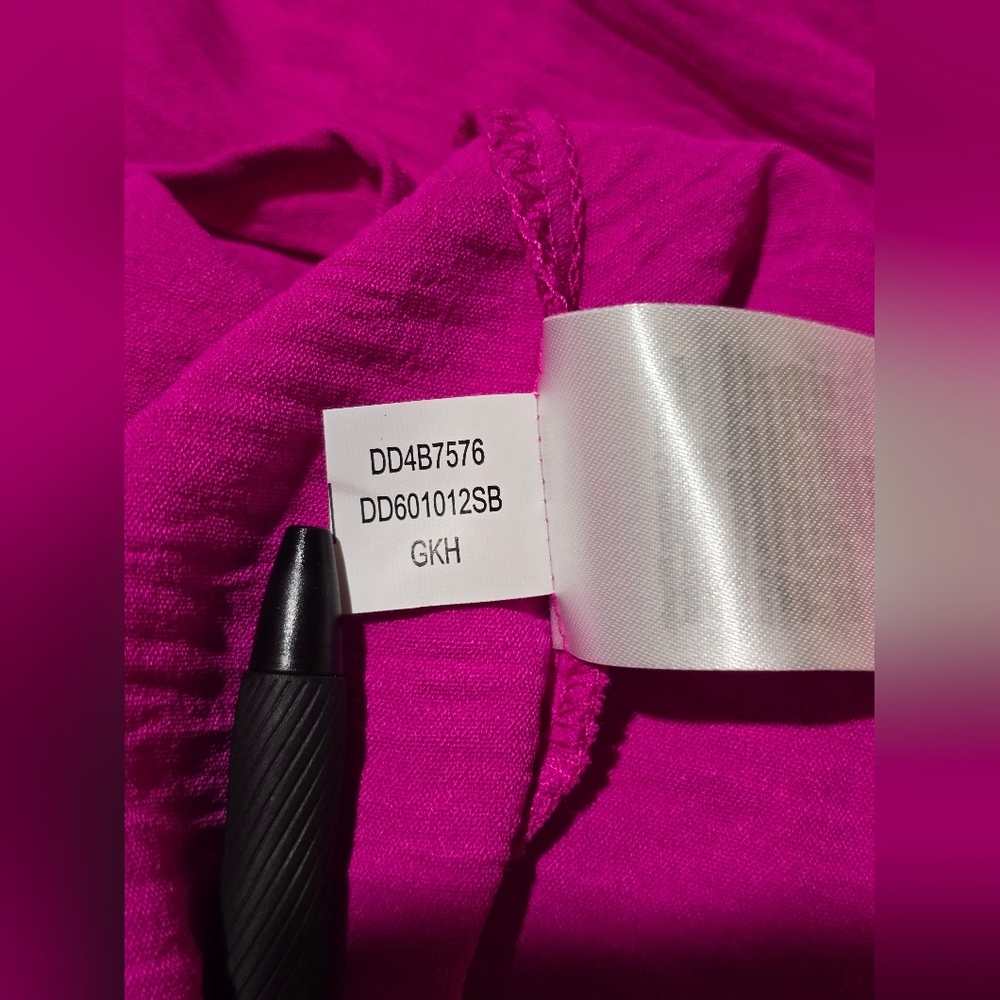 DKNY Pink Faux Wrap Dress - Picture 12 of 15